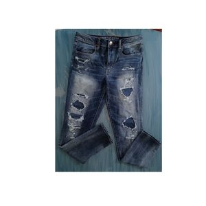 American Eagle Distressed High Rise Super Stretch Jegging Jeans Size 12